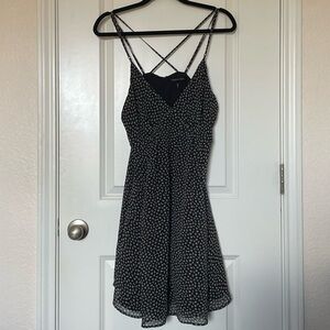 Victoria's Secret Black Dress with White Floral Design